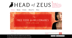 Desktop Screenshot of headofzeus.com